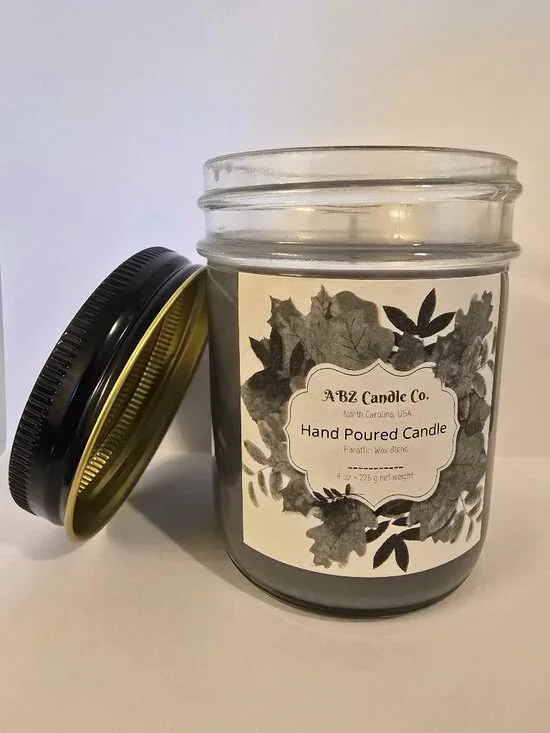 ABZ Candle Company 8 oz. Hand Poured Candle in Midnight Delight Scent - Picture 2 of 4